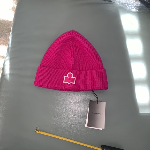 Isabel Marant Isable Marant Bayle Logo Merino Wool Beanie - Picture 4 of 7